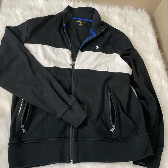 Polo Ralph Lauren Black and White Zip-Up Jacket - Picture 6 of 11